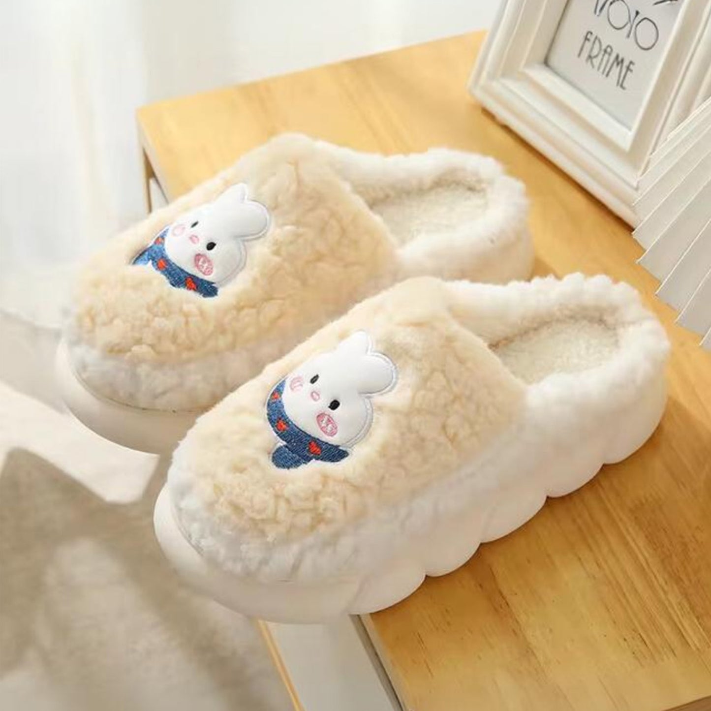 Miscreef Teddy Warm Winter Slippers