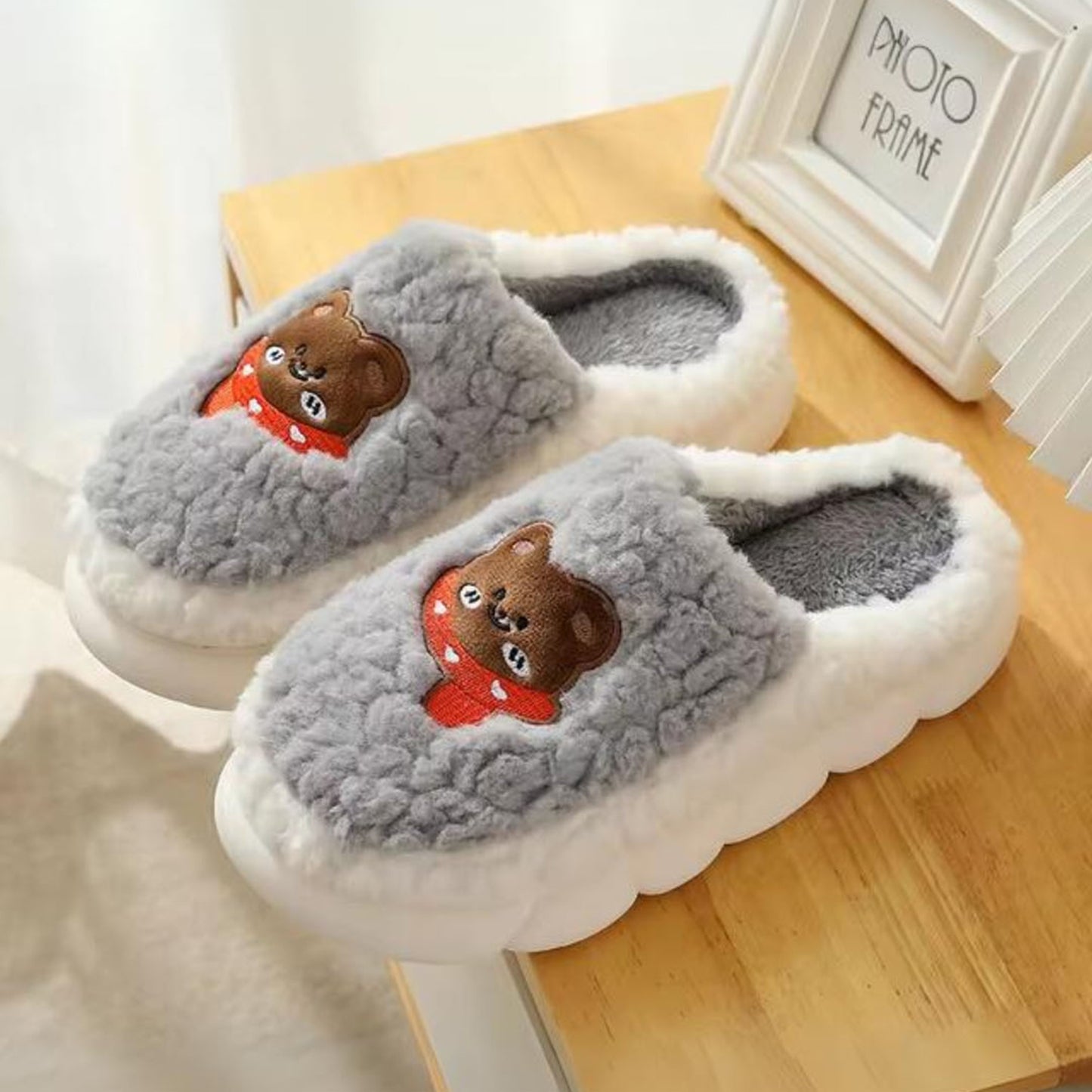 Miscreef Teddy Warm Winter Slippers