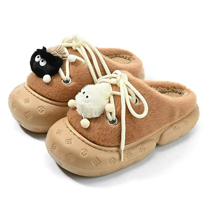 Miscreef Premium Teddy Warm Winter Fur Slippers